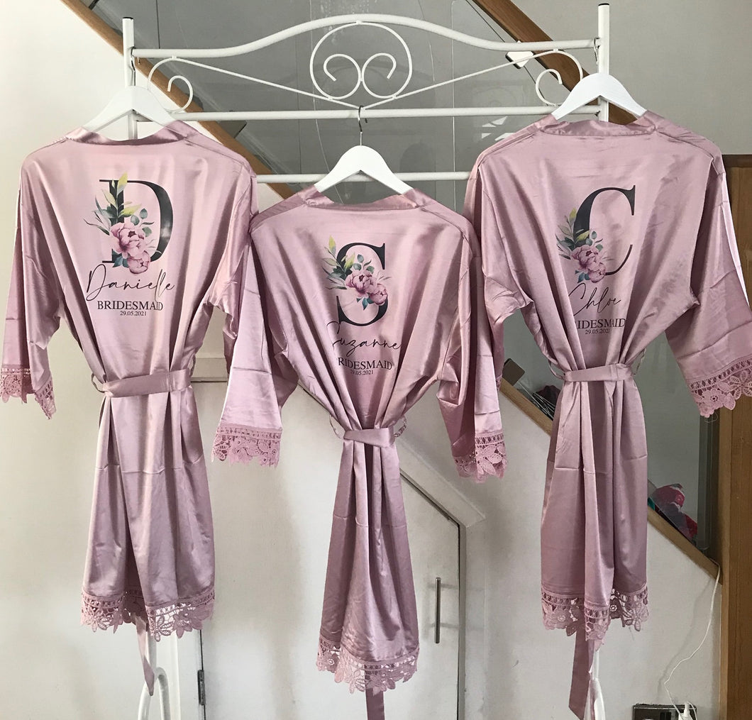 Stunning Personalised Robes - Ideal for Weddings, Hen Dos, Girly Weekend Away, Birthdays, Spa Day