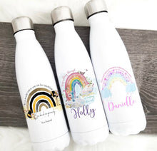 Load image into Gallery viewer, Personalised 500ml Insulated Bottles, Lockdown present, ideal - Christmas Gift - fully customisable, rainbow, gamer, bee kind
